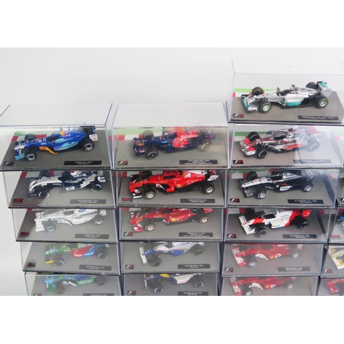 1258 - 41 Panini F1 Model Racing Cars from the 1980's to 2010's, 1:43 Scale including Red Bull, Ferrari, Br... 