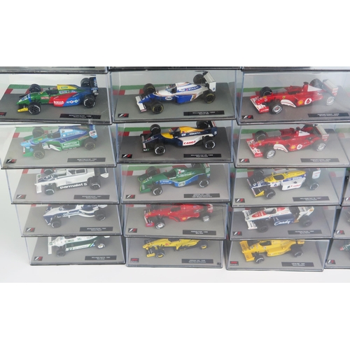 1258 - 41 Panini F1 Model Racing Cars from the 1980's to 2010's, 1:43 Scale including Red Bull, Ferrari, Br... 