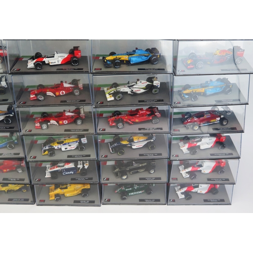 1258 - 41 Panini F1 Model Racing Cars from the 1980's to 2010's, 1:43 Scale including Red Bull, Ferrari, Br... 