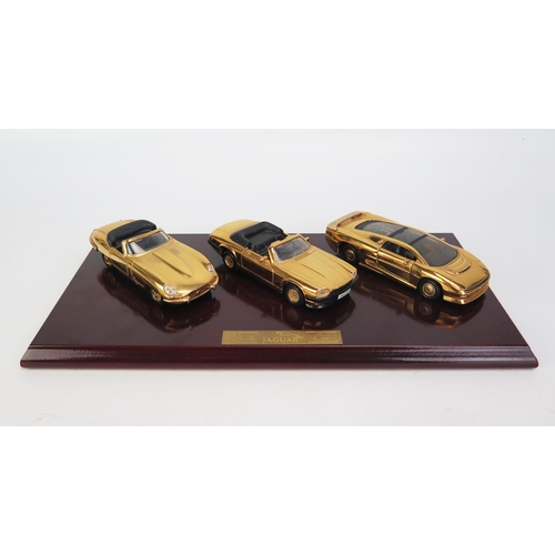 1258A - Tag Precision 1:38 Scale Jaguar Trio 22ct Gold Plated