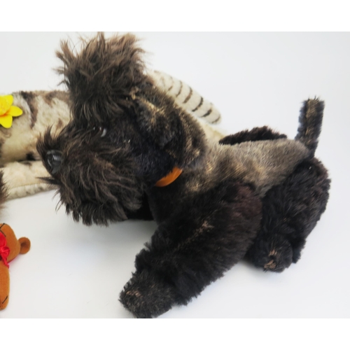 1287 - Small Collection of Vintage Plush Toys including Petz (Germany) Monkey with badge and tag, Thorens (... 