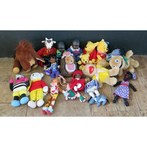 1294 - Collection of Plush Toys and Dolls including some famous characters