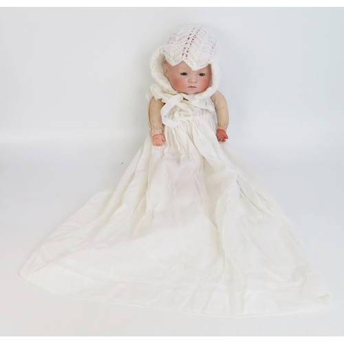 1296 - Armand Marseille Bisque Headed Baby Doll (35cm) a/f