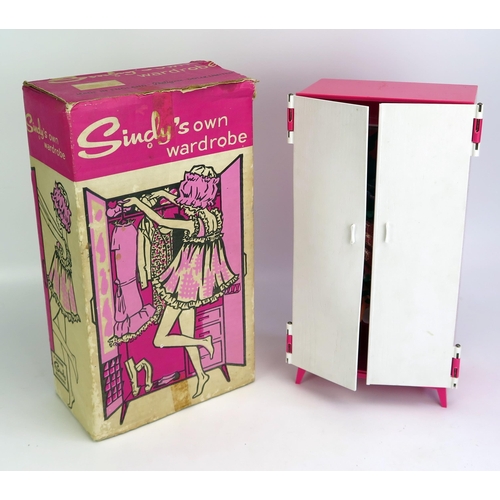 1297A - Sindy Pedigree - Sindy's Own Wardrobe with Clothes, boxed (door warped)