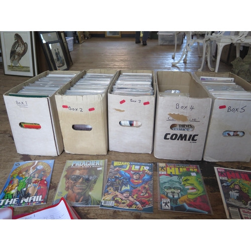 1299A - Large Collection of Marvel, DC and other Comics - please see lists for reference (please note we hav... 