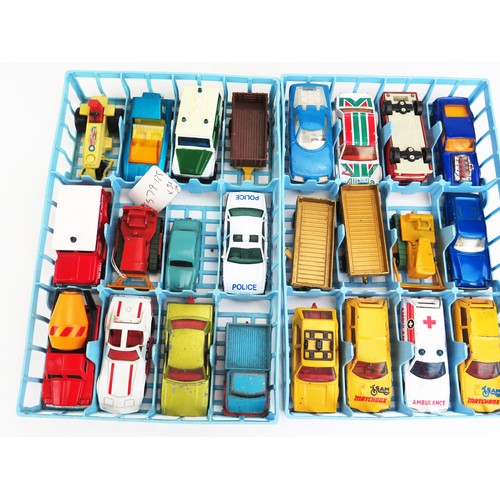 1242 - Matchbox 48 Car Carry Case filled with Mostly Matchbox but also Majorette, Lone Star, Corgi and Wiki... 