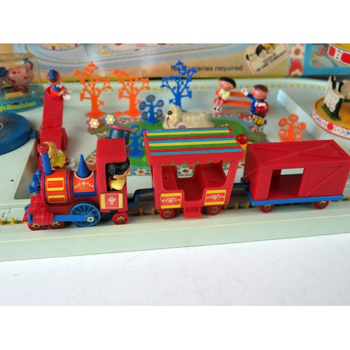 1163A - Corgi 853 Magic Roundabout Playground Set - includes Train and carriages, figures including Paul, Ro... 