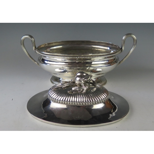 494 - A George III silver tureen and cover, struck four times for John Parker I & Edwin Wakelin, circa 177... 