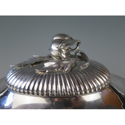 494 - A George III silver tureen and cover, struck four times for John Parker I & Edwin Wakelin, circa 177... 