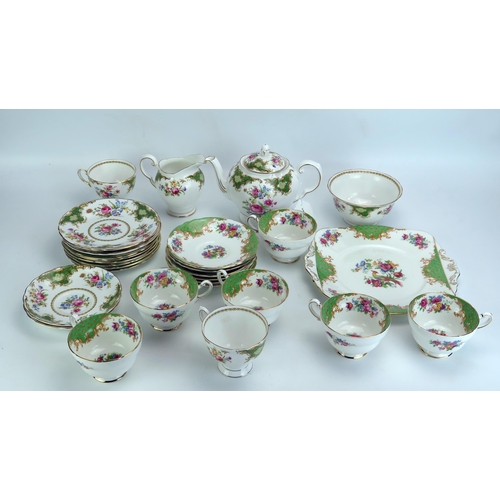 1086 - A Paragon bone china part tea service having 