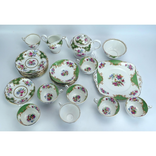 1086 - A Paragon bone china part tea service having 