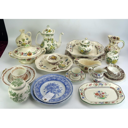 1088 - A collection of assorted Mason's Ironstone wares in various patterns includes tureen and cover, meat... 