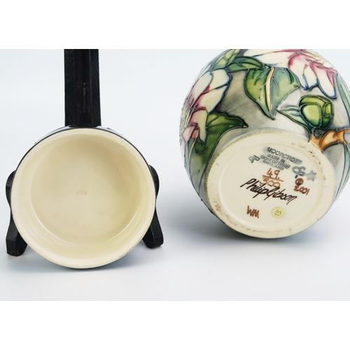 1101 - A Moorcroft pottery ginger jar and cover, with 'Cavendish' pattern decoration designed by Philip Gib... 