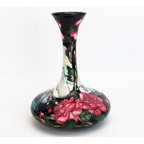 1105 - A Moorcroft pottery ships decanter vase with 'Coronation Day' decoration by Vicky Lovatt, released i... 