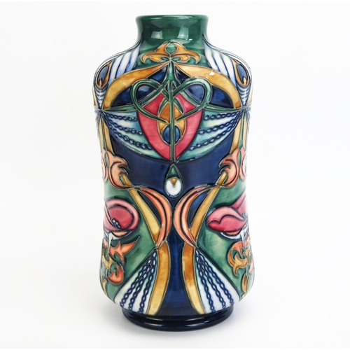 1106 - A Moorcroft pottery vase with 'Cymric Dream' decoration designed by Rachel Bishop, released in 2000 ... 