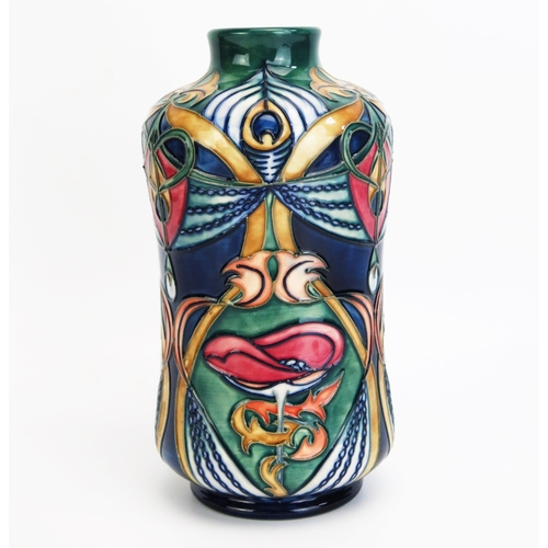 1106 - A Moorcroft pottery vase with 'Cymric Dream' decoration designed by Rachel Bishop, released in 2000 ... 