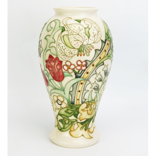 1112 - **WITHDRAWN**A Moorcroft pottery vase with 'Golden Lily' decoration by Rachel Bishop, released in 19... 