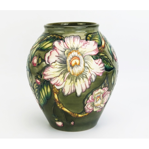 1113 - A Moorcroft pottery vase with 'Gustavia Augusta' pattern decoration designed by Debbie Hancock, rele... 