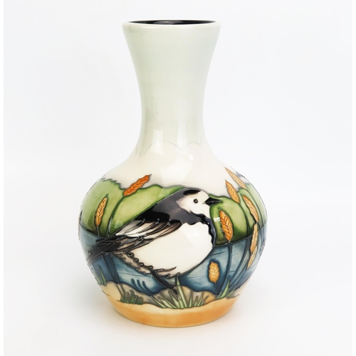 1120A - A Moorcroft pottery vase with 'Pied Wagtail' decoration designed by Vicky Lovatt, and released in 20... 