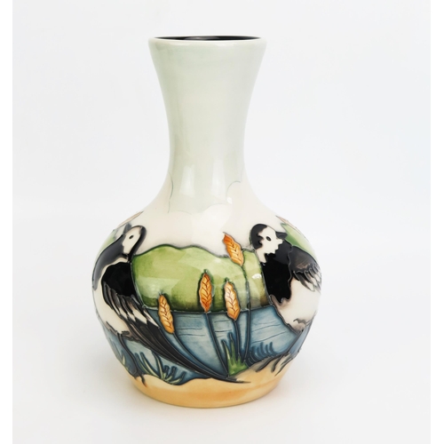 1120A - A Moorcroft pottery vase with 'Pied Wagtail' decoration designed by Vicky Lovatt, and released in 20... 