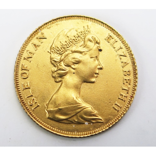 1125 - A QEII Isle of Man 1979 Gold Half Sovereign, 3.99g, 3.6612g pure gold