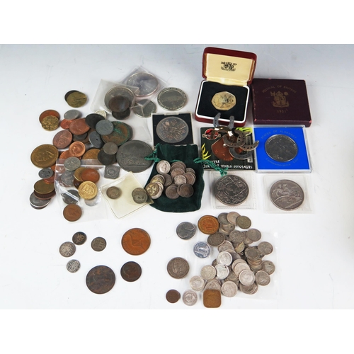 1138 - A Collection of Coins including a Charles II 1684 silver groat, Victorian 1891 silver Crown, USA 199... 