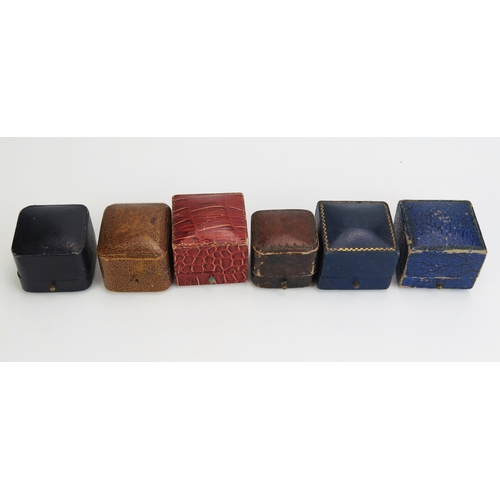 296 - Six Vintage Ring Boxes, all named