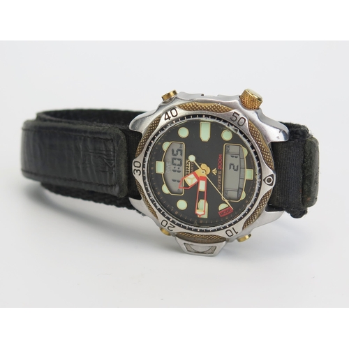 412 - A CITIZEN Quartz Diver's 200m Wristwatch. Running