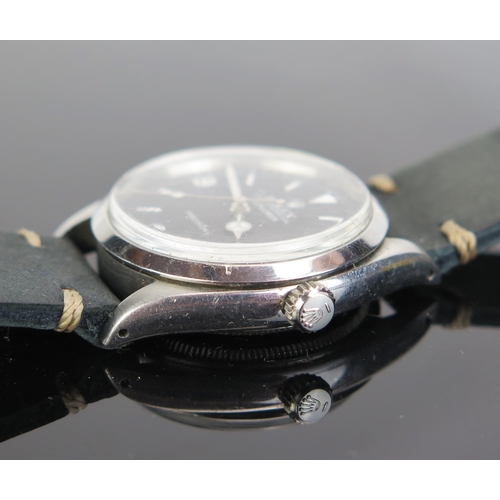 451 - A 1964 Gent's ROLEX, the 34mm steel case fitted with Explorer dial, Ref: 1002, calibre 1520 26 jewel... 
