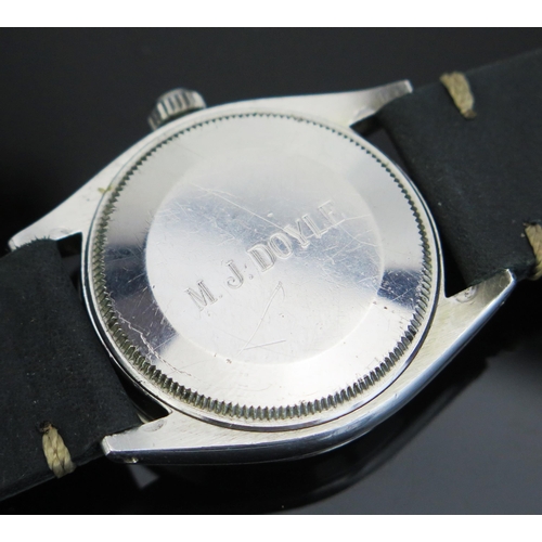 451 - A 1964 Gent's ROLEX, the 34mm steel case fitted with Explorer dial, Ref: 1002, calibre 1520 26 jewel... 
