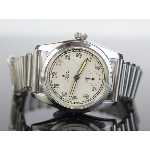 'THE Rarest Rolex _ THE KEW "A"'_ A 1940's Rolex Steel Cased Wristwatch with a Kew A Certificated and Rated Movement from Kew Observatory, London. The watch received this rating on the 26th July 1948 after failing on the 30th May 1947 and again on 11th September 1947
Ref: 5056, 30mm case no. 629997, movement numbered 4213.
Rolex submitted 140+ watches to Kew, mostly ref: 5056.
This watch is mentioned on page 272 of 'THE BEST OF TIME, ROLEX WRISTWATCHES' by Dowling & Hess. Needs attention