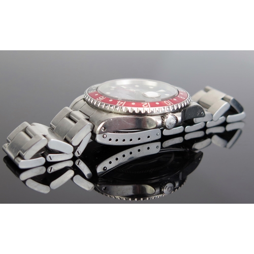 453 - A Gent's ROLEX 'Coke' GMT-MASTER II, Ref: 16710 40mm steel case, calibre 3185 automatic movement no.... 