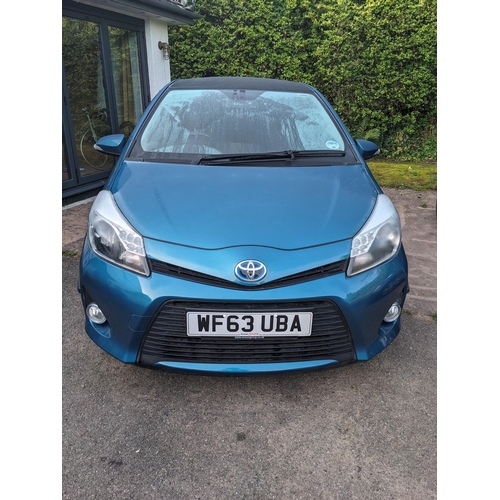 1000 - A Toyota Yaris Hybrid Electric Car. Registration No. WF63 UBA. 1497CC, Automatic, Panoramic sun roof... 