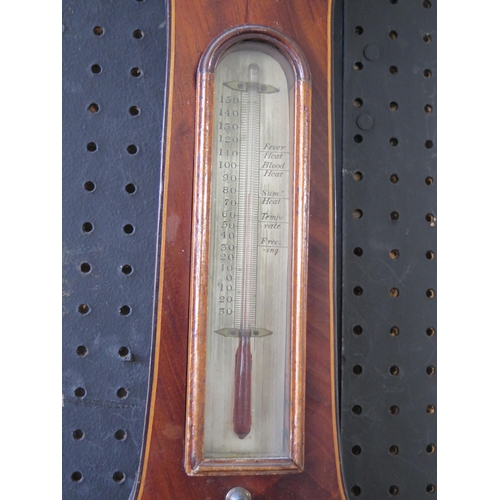 1146A - Grassi & Fontana of Exeter _ A 19th century mahogany mercury banjo barometer incorporating a hydrome... 