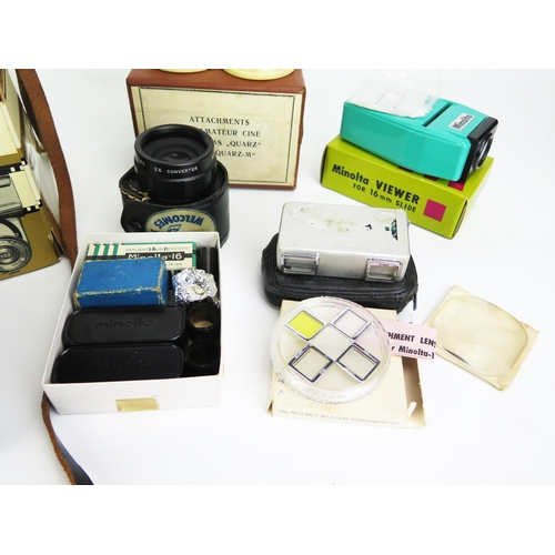 1148 - A Zenith B 35mm SLR camera, together with assorted camera accessories.