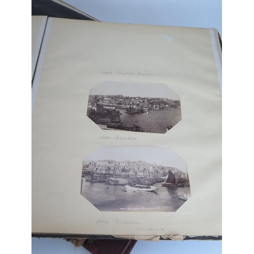 1171 - OF TORQUAY AND PAIGNTON INTEREST, a photograph album containing twelve albumen prints of the Singer ... 