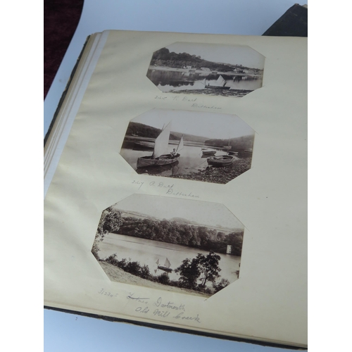 1171 - OF TORQUAY AND PAIGNTON INTEREST, a photograph album containing twelve albumen prints of the Singer ... 