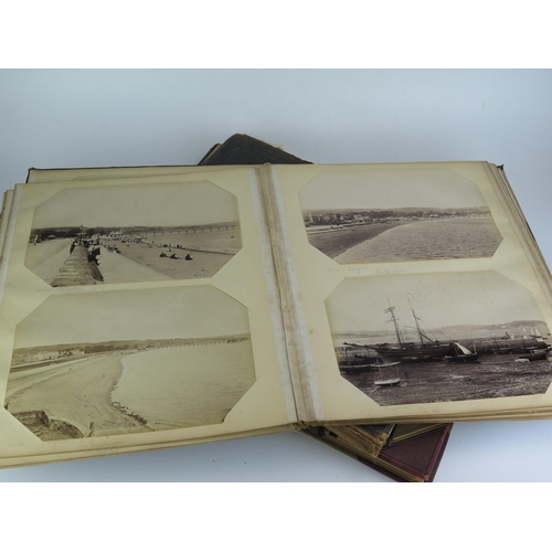 1171 - OF TORQUAY AND PAIGNTON INTEREST, a photograph album containing twelve albumen prints of the Singer ... 