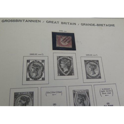 1193A - A German Stamp Album with Victorian and  later GB and Commonwealth Stamps including Australia (Melbo... 