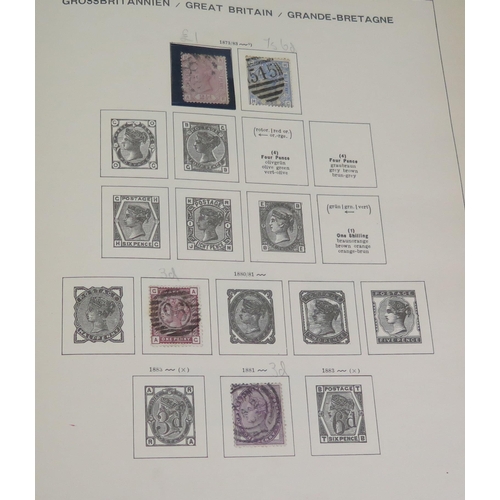 1193A - A German Stamp Album with Victorian and  later GB and Commonwealth Stamps including Australia (Melbo... 