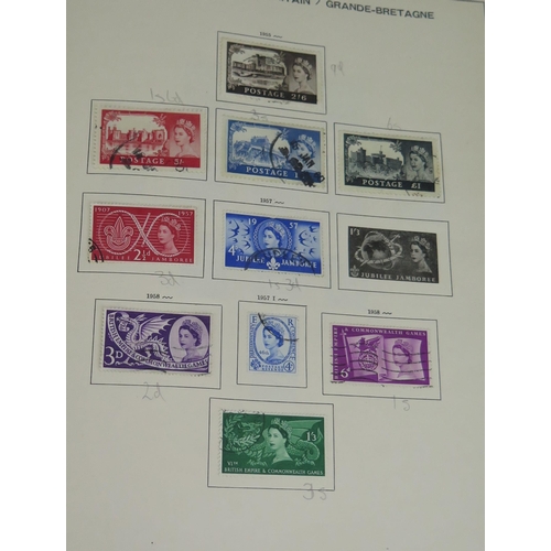 1193A - A German Stamp Album with Victorian and  later GB and Commonwealth Stamps including Australia (Melbo... 