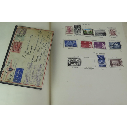 1193A - A German Stamp Album with Victorian and  later GB and Commonwealth Stamps including Australia (Melbo... 