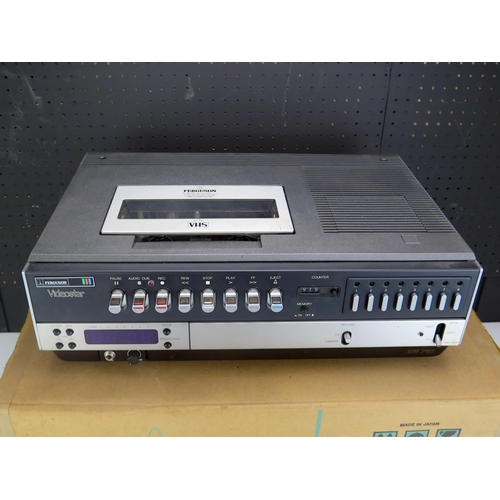 1202 - A Ferguson model 3V00 videomaster, video cassette recorder, in original cardboard packaging