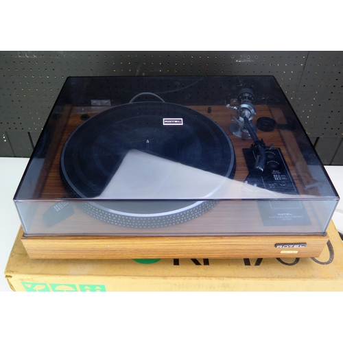 1207 - A Rotel RP-1500 turntable, contained in its original cardboard packaging.