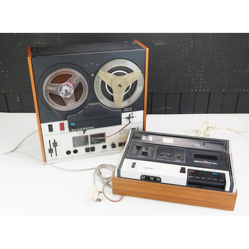 1217 - A Tandberg Cross-Field Series 3500X reel to reel tape recorder, together with a Ferguson stereo cass... 