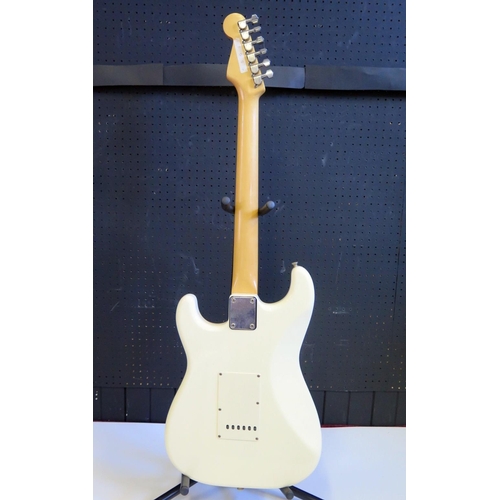 1227 - Squire by Fender (Japan) 1984-87 Stratocaster Electric Guitar in Olympic White with Gotoh Tuners, Se... 