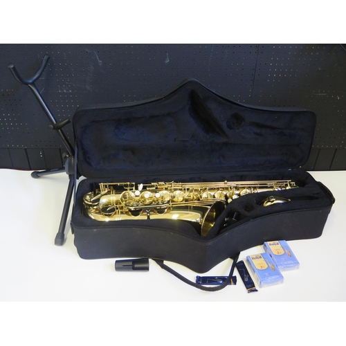 1235 - Trevor J. James Classic Tenor Saxophone in Padded in a Fitted Soft Shell Case with spare reeds and s... 