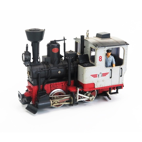 1242 - LGB Lehmann G Gauge 20212.9 The Big Train Stainz Cab in Grey/Black/Red (rarer colour way) with light... 