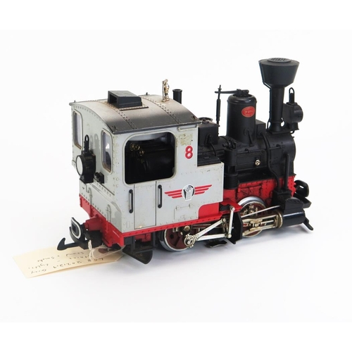 1242 - LGB Lehmann G Gauge 20212.9 The Big Train Stainz Cab in Grey/Black/Red (rarer colour way) with light... 