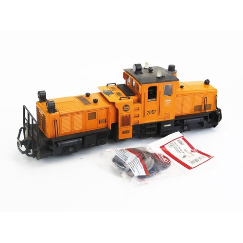 1246 - LGB Lehmann 20670 Schoema Track Cleaning Locomotive #2067 with spare cleaning wheels - good, replace... 